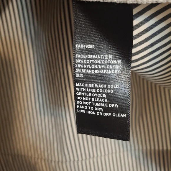 Lafayette 148 New York Black and White Striped Blouse M - Picture 6 of 6